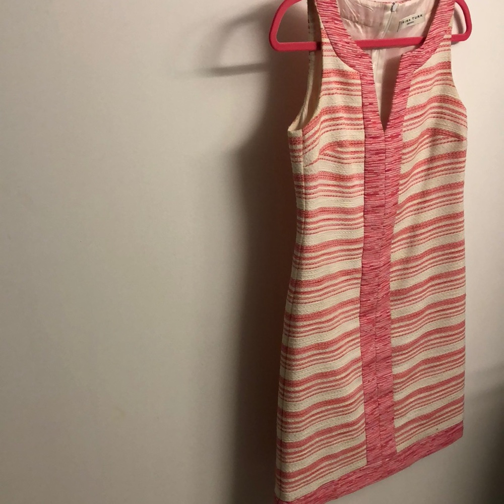 Trina Turk retro dress in pink stripe